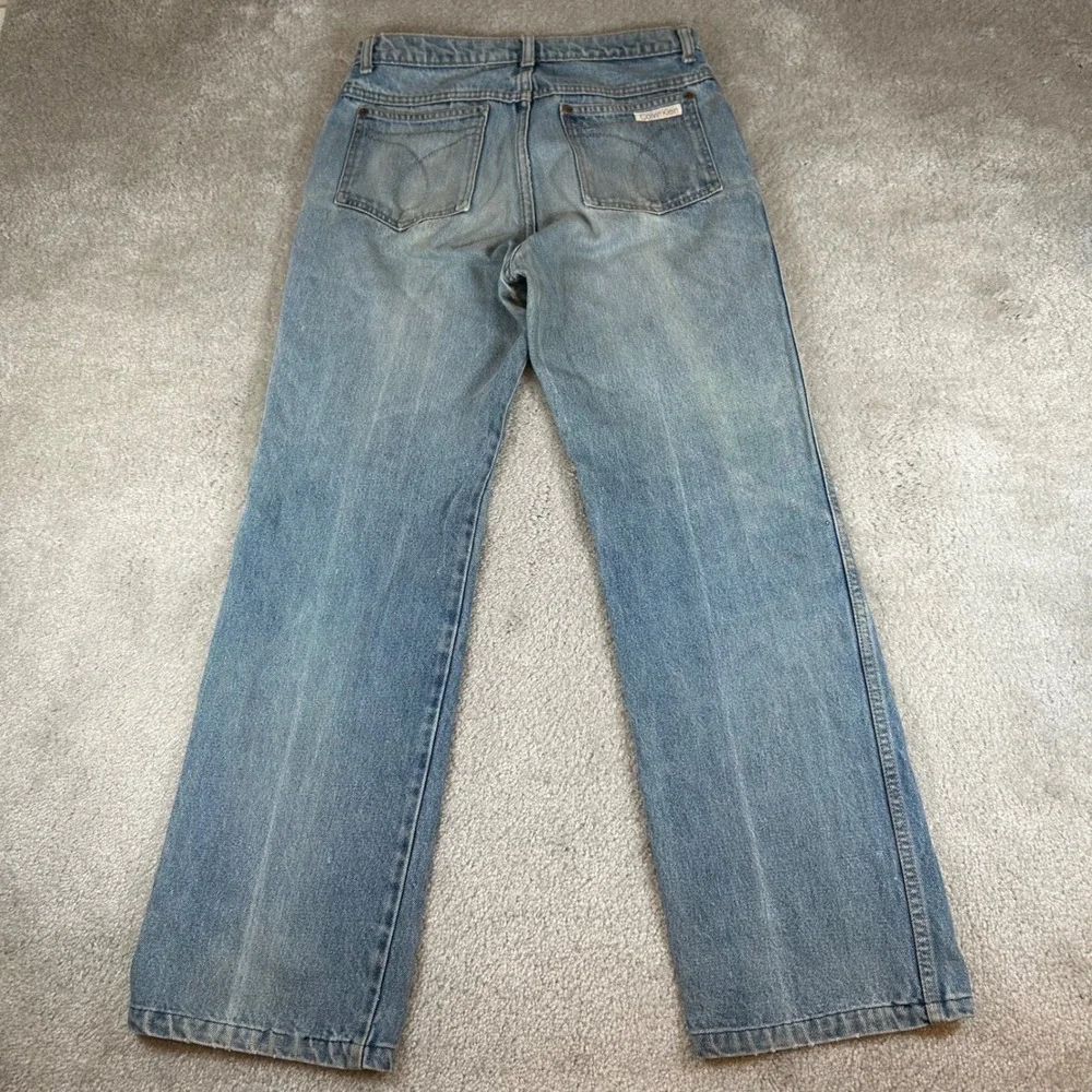 Vintage 90s Calvin Klein Straight Leg Jeans Mens 30x30 Light Wash Blue Denim USA